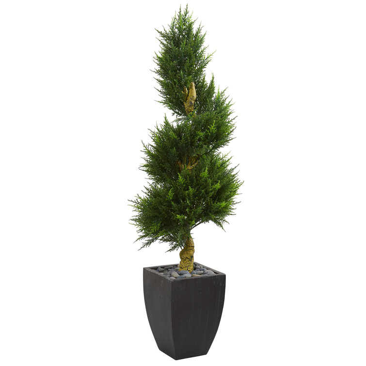 Latitude Run® 50.5" Artificial Cypress Tree in Planter Wayfair